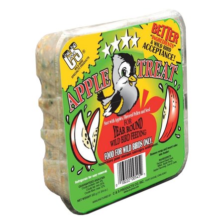 C&S Products C&S Products Apple Treat Assorted Species Beef Suet Wild Bird Food 11.75 oz 12545